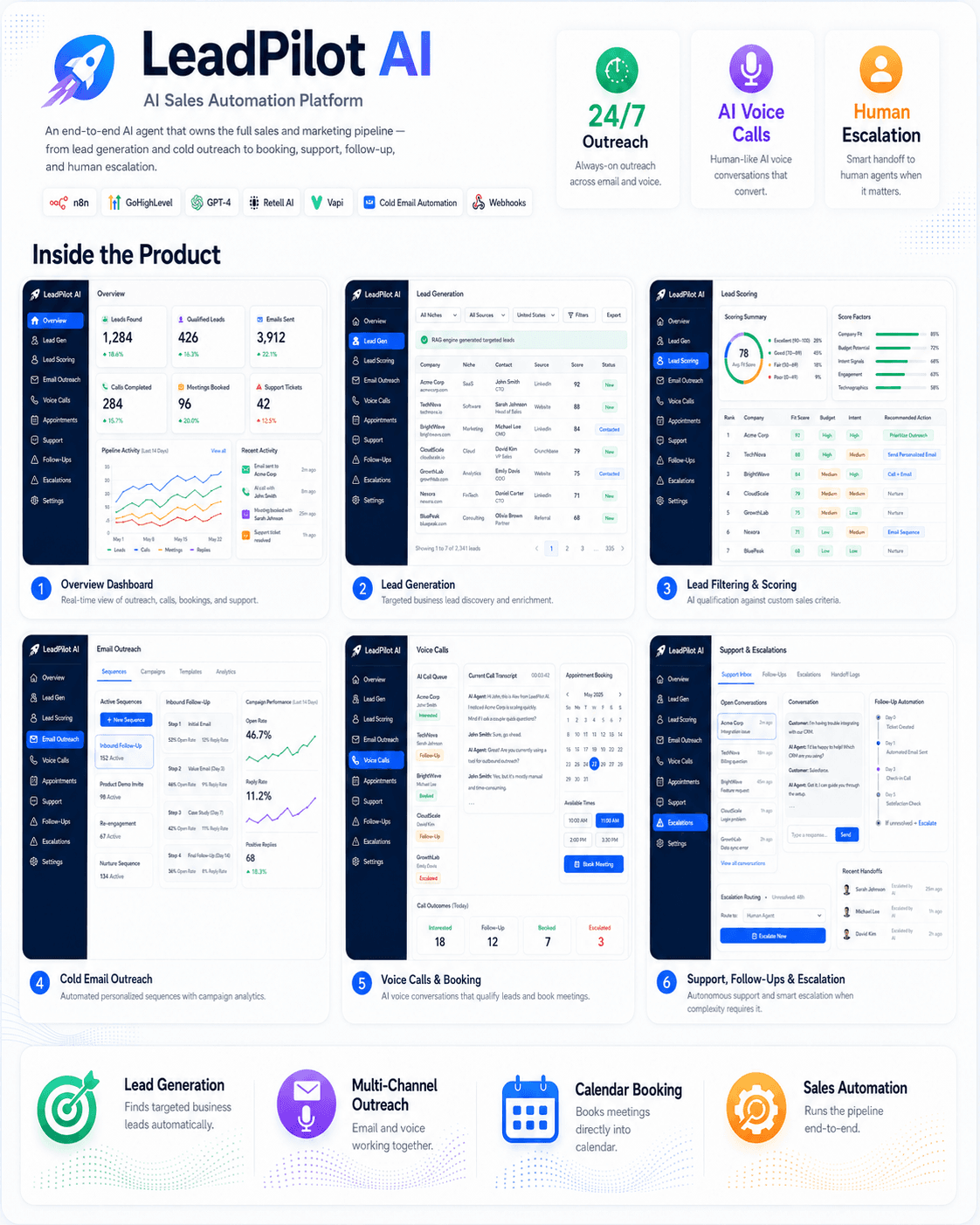 LeadPilot — Full-Cycle Sales Automation — detail preview